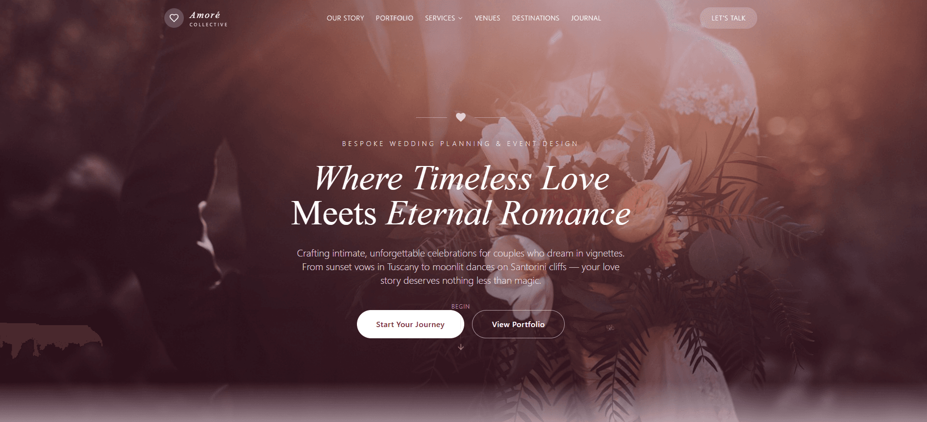 Wedding Planner & Event Website Template - Template Preview